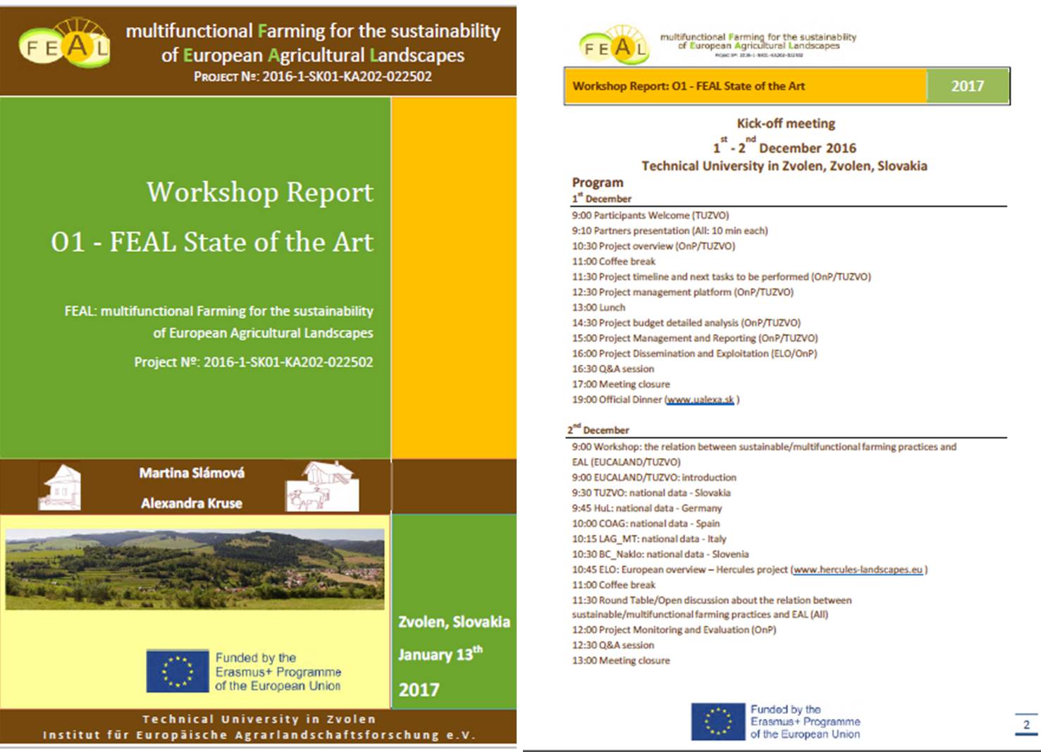 O1 A2 workshop report